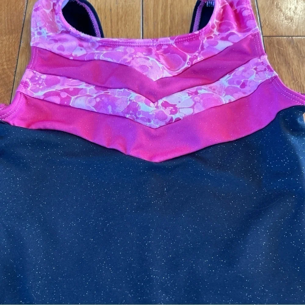 3 Balera Freestyle Little Stars Leotard Biketard Child Small CS Black Blue Pink